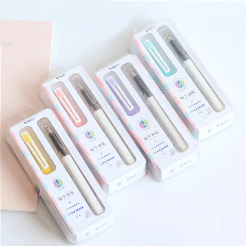 

M&G Stationery Primary School STUDENT'S Calligraphy Pen Kit Bag Change Ink Absorption Dual Purpose Fountain Pen Iridium Pen EF T