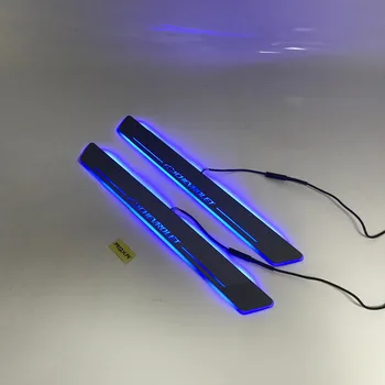 

Free express ship Led door sill Decorative lights Slat guards Plate strips for Chevrolet cruze sail malibu ssr