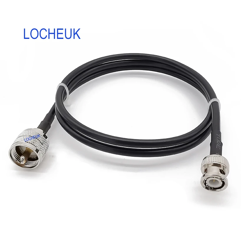 LMR200 BNC штекер к UHF Стандартный радиочастотный коаксиальный УВЧ фотоджемпер
