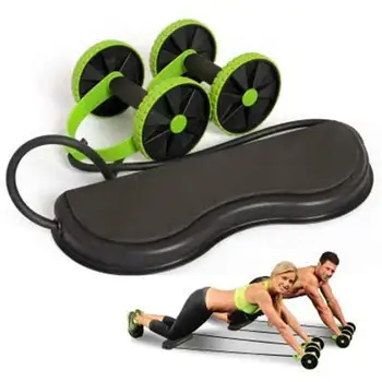 

Abdominal Device Wheel Roller Work out Training Home Draw Rope Fitness Equipment Indoor Stovepipe Multifunction Abs