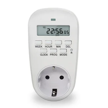 

German Standard Home Appliances Timer Socket 24-hour Electronic Timing Countdown Socket Intelligent Automatic Switching Socket
