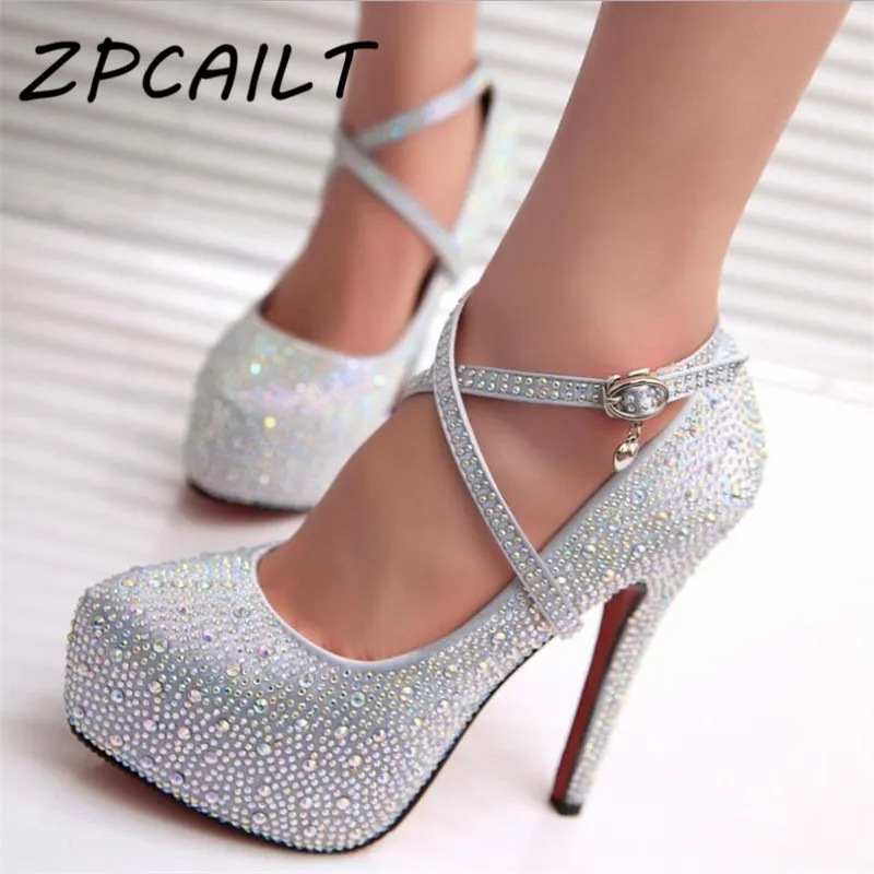 Zpcailt/женские туфли на высоком каблуке; свадебные туфли; вечерние туфли; женская обувь на платформе; туфли на высоком каблуке; размер 43