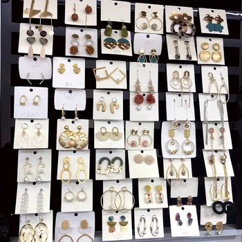 

30 Pairs/lot fashion women stainless steel earring lot jewelry wholesale top quality stainless steel jewelry earrings 201108-91