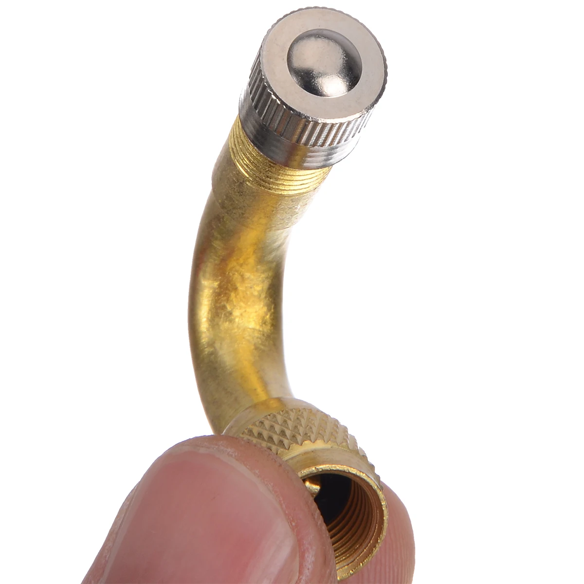 High Quality Brass & Metal 2pcs 45 Degree Car Motorcycle Tyre Valve Extension Adapter Tire Wheel Stem Extender