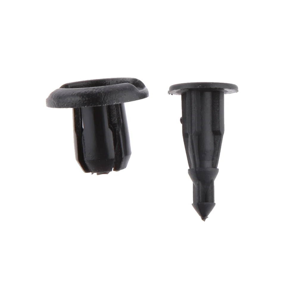 50x Fender Liner Fastener Rivet Push Trim Clips Retainer 10mm Hole For Honda