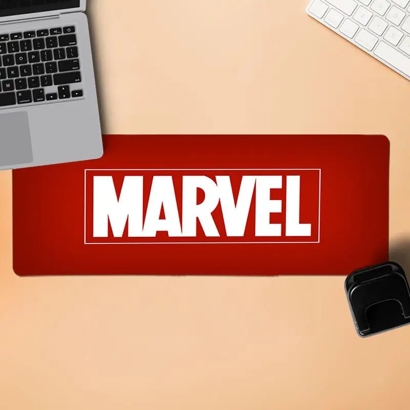Lock Edge 30x80cm BBTHBDNBY с логотипом комиксов Marvel Человек-паук фиксирующий край коврик для мыши игровой резиновый ПК компьютерный игровой коврик для мыши - Цвет: Lock Edge 30x80cm