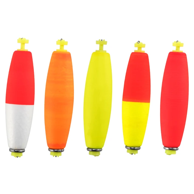 5pcs Fishing Weight Cigar Foam Float Bobber EVA Foam Buoy Strike Indicators  Snap-on Cigar Shape for Bass Trout Crappie Panfish - AliExpress