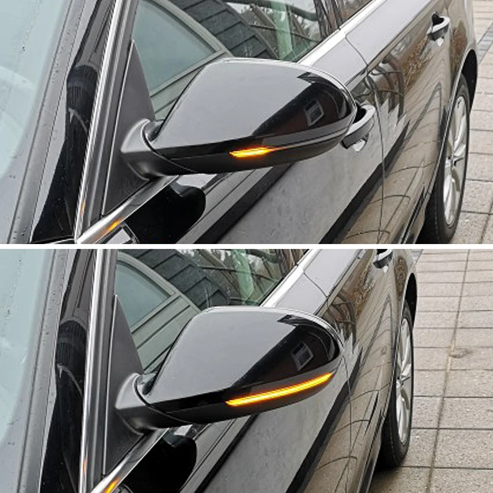 Динамический боковое зеркало мигалка для Audi A6 C7 C7.5 4G RS6 Sline S6 светодиодный указатель поворота 2013 углеродное волокно тюнинга