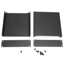 1,4 мм Печатная плата GPRS инструмент Алюминиевый охлаждающий ящик DIY корпус для электронных проектов матовый черный