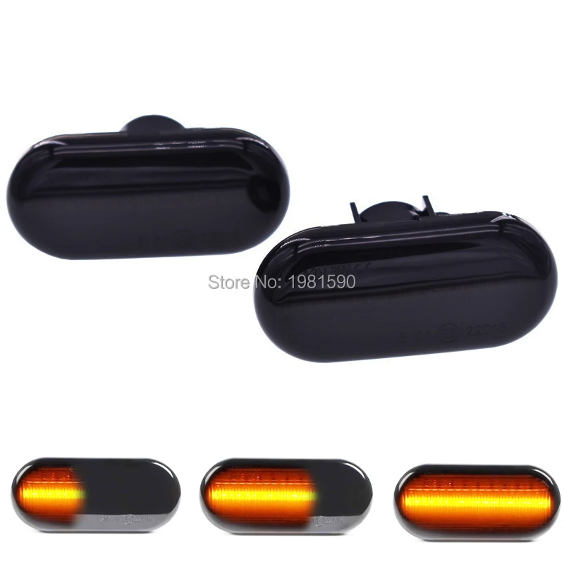 

2 piece led side marker dynamic turn signal light for opel Movano Vivaro Renault Megane car accessory