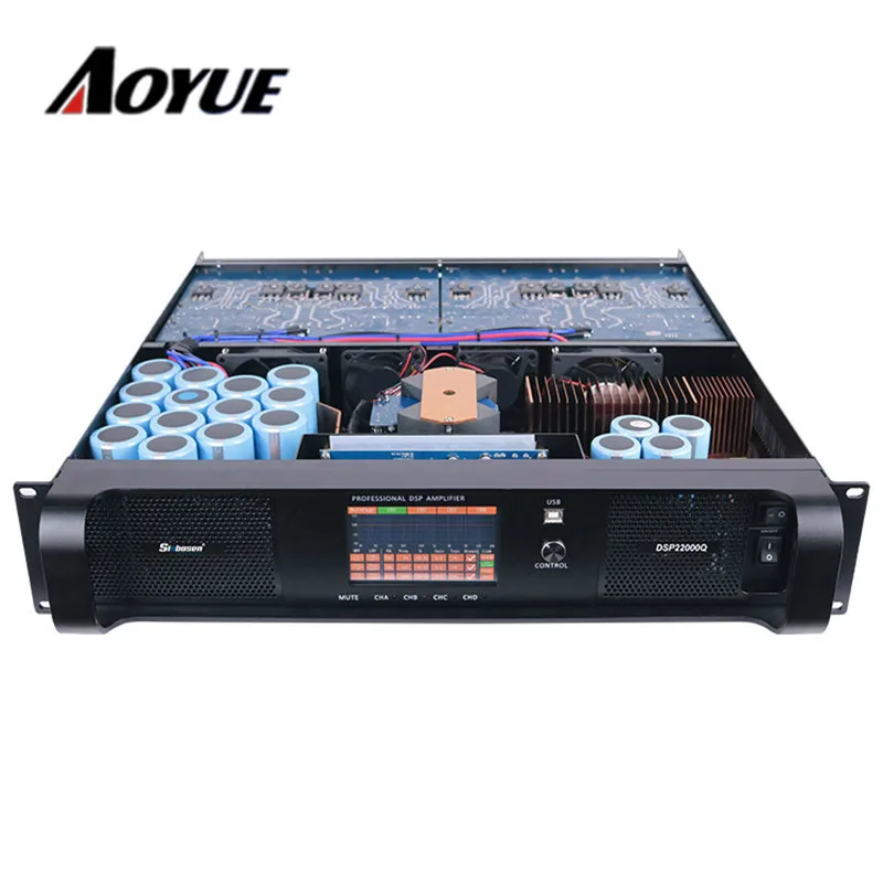 FREE cable& software 10000 watt DSP power amplifier