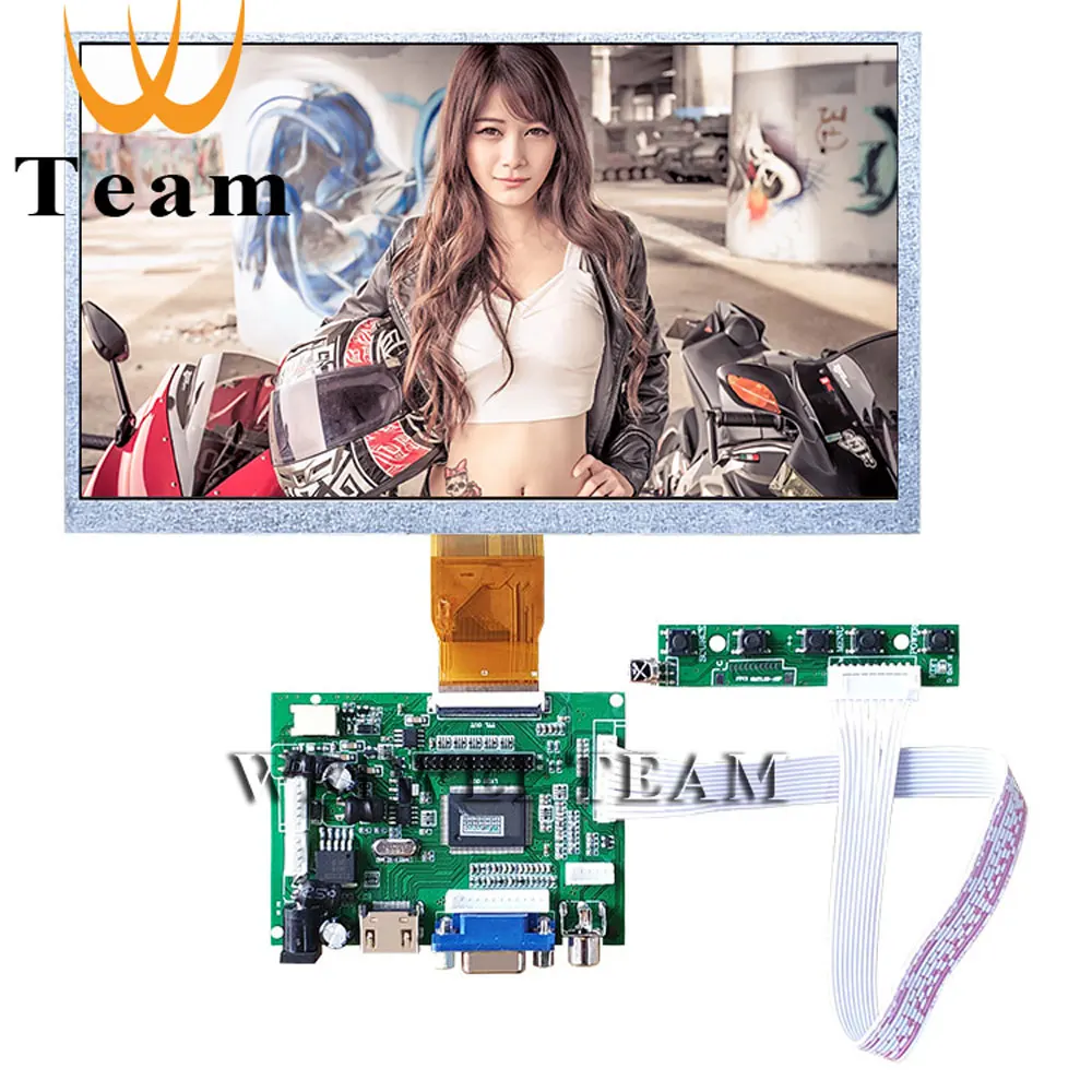 9-дюймовый TFT Дисплей AT090TN10 AT090TN12 для Raspberry Pi 3 ЖК-дисплей Экран + VGA Вход плата