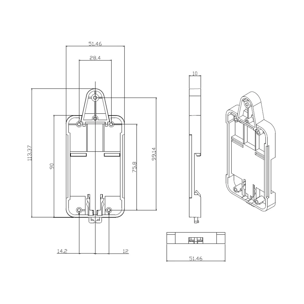 SONOFF dr Din Rail лоток Регулируемый установленный рейку чехол держатель для дистанционного управления Wifi переключатель с SONOFF основной SONOFF RF SONOFF Pow