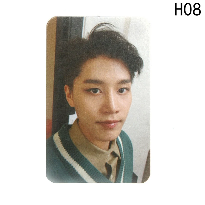 Белая версия Taeyong Mark KPOP NCT 127 самодельный эмпатия открытки в Альбом Плакат черный автограф фотобумага - Цвет: H08