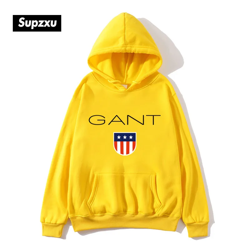 Men/women sweatshirts autumn/winter plus velvet cotton hoodie Harajuku  pullover jacket GANT printed sweatshirt ladies plus size _ - AliExpress  Mobile