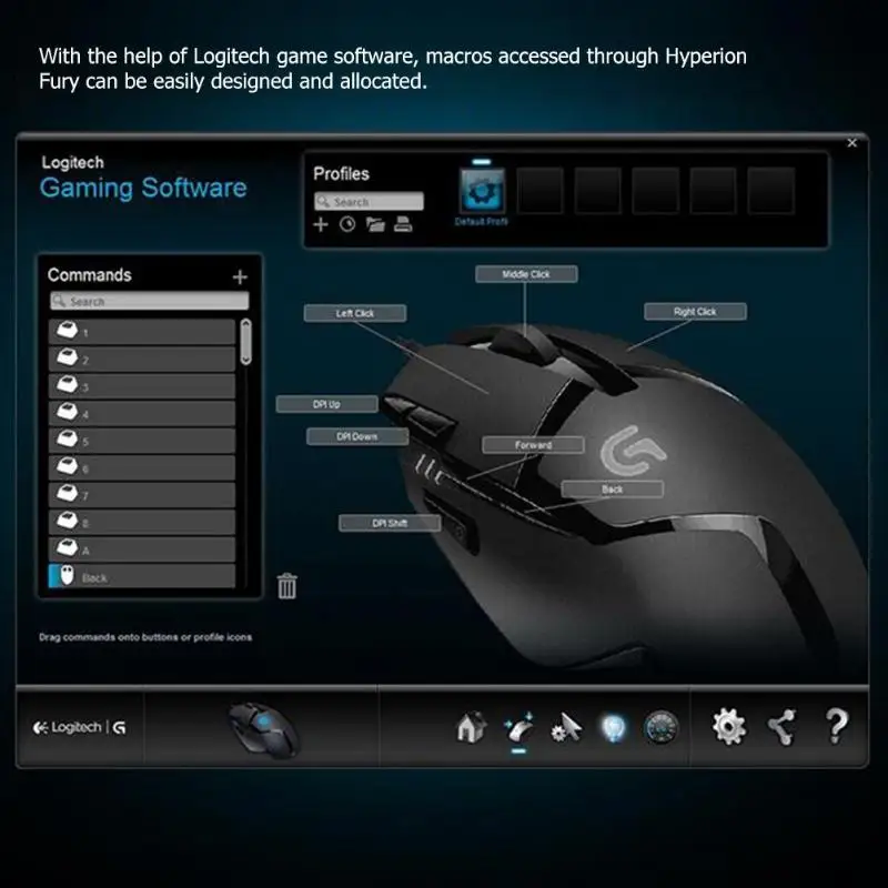 Игровая мышь logitech G402 Hyperion Fury FPS, профессиональная игровая мышь 4000 dpi, Проводная оптическая мышь для Windows XP/Vista/7/8/10