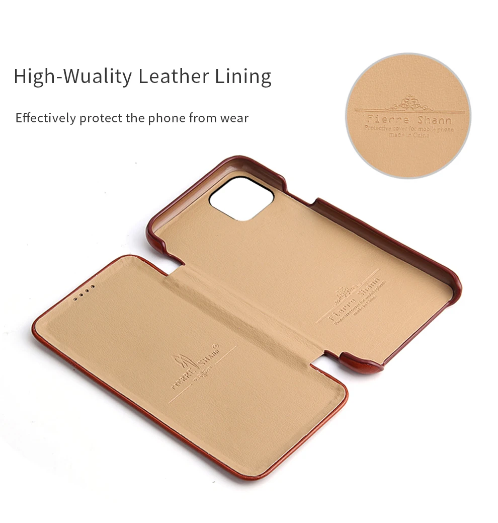 LANGSIDI Luxury magnetic Flip book case For Iphone 12 pro max 13 11 Pro xr x 7plus xs max Genuine leather 360 full protect cover phone flip cover