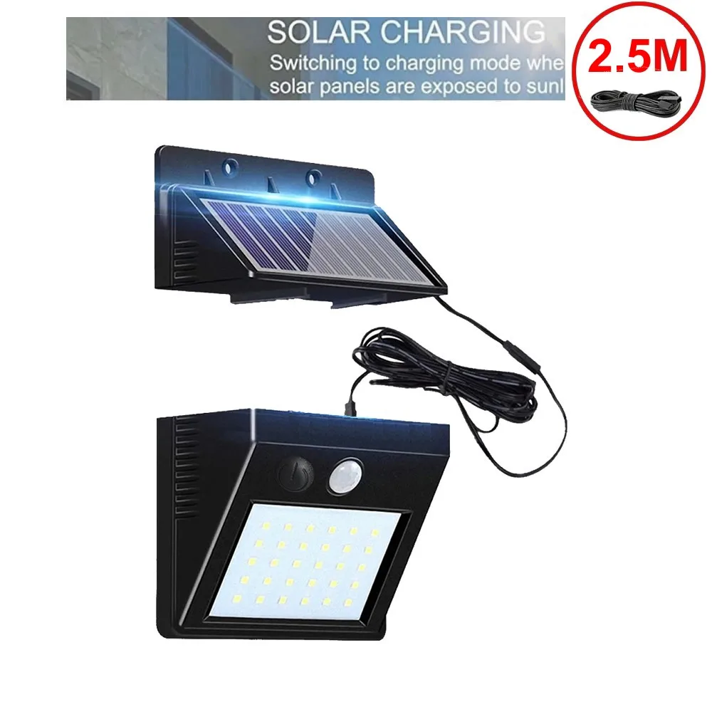 

Solar Street Light Outdoor 30 LED PIR Motion Sensor Solar Lamp 3 modes Outdoor light wall lamp Waterproof Energy For Home Garden