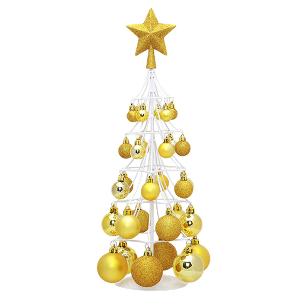 

Party Supplies Holiday Layout Exquisite Decoration Mini Home Ball Tower Shopping Mall Tree Top Star Gift Christmas Ornament