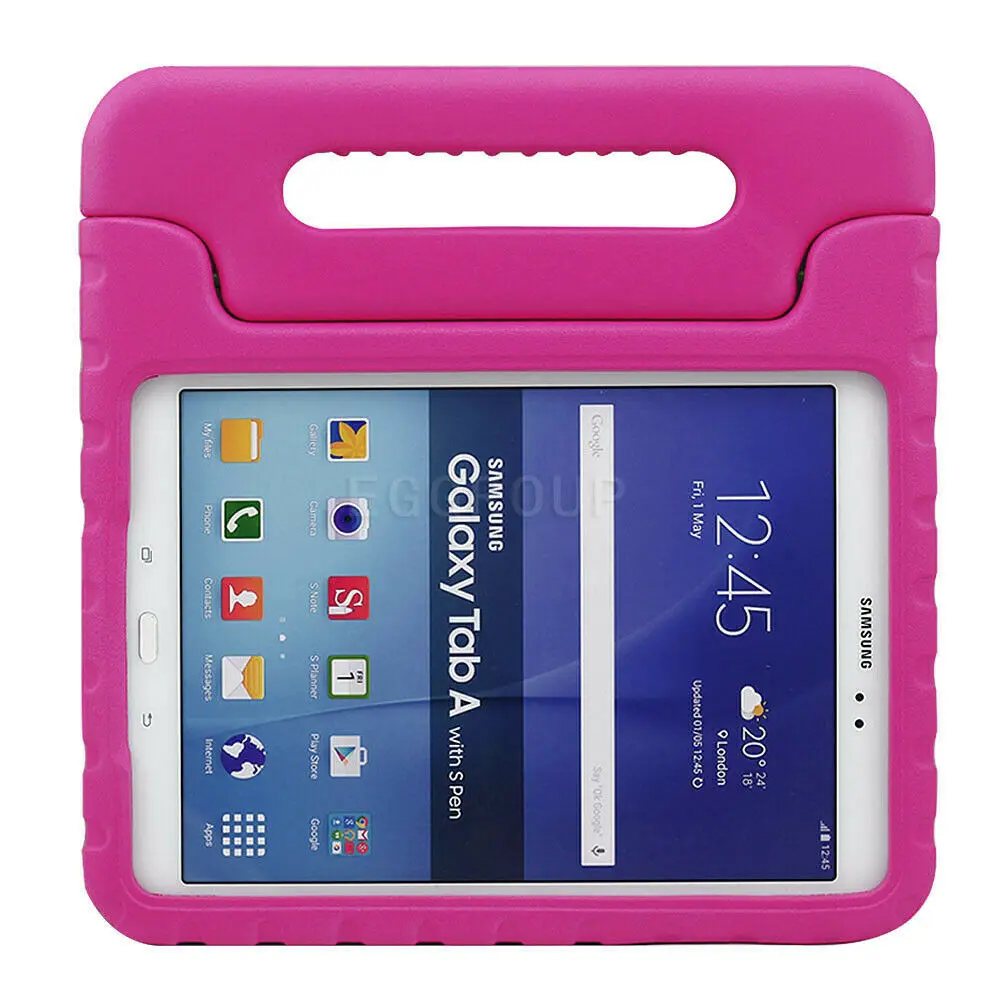 Детский безопасный противоударный EVA чехол для планшета для samsung Galaxy Tab A 8,0 SM-T350 T351 T355 чехол EVA защитный чехол с держателем для рук