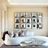 Background Wall Decorative Mirror Square Wall Mirror Ornaments Living Room Wall Hanging Combination Home Decoration Accessories 3