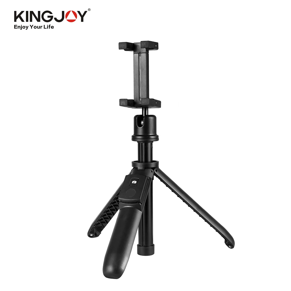 KINGJOY 2 в 1 селфи палка мини штатив+ зажим для телефона мини-шаровая Головка BT пульт дистанционного управления для iPhone/samsung/смартфон Huawei