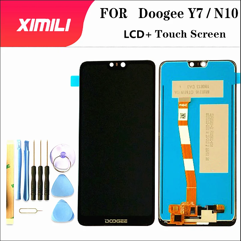 5,84 дюймов протестированный ЖК-экран для Doogee Y7 ЖК-дисплей с сенсорным экраном полная сборка для Doogee N10+ Инструменты