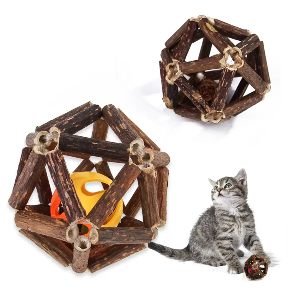 Игрушки для кошек ручной работы, Шариковые палочки для кошек, игрушка-Кот, Органический натуральный посеребренный шар, товары для кошек, товары для домашних животных