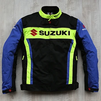 

2020 New Arrival Men for Suzuki Motorcycle Racing Jackets Offroad Motocross Riding Windproof Warm Jacket with 5pcs Protectors