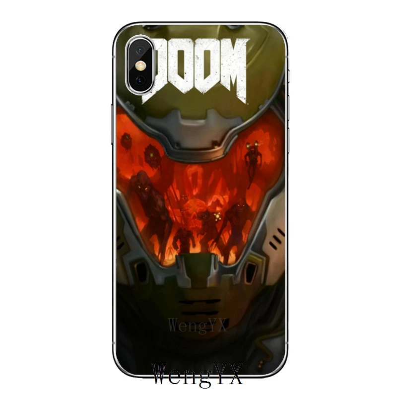 Для samsung Galaxy S10 Lite S9 S8 S7 S6 edge Plus S5 S4 примечание 9 8 5 4 мини Мягкий чехол для телефона Doom игры логотип - Цвет: Doom-Game-Logo-A-05