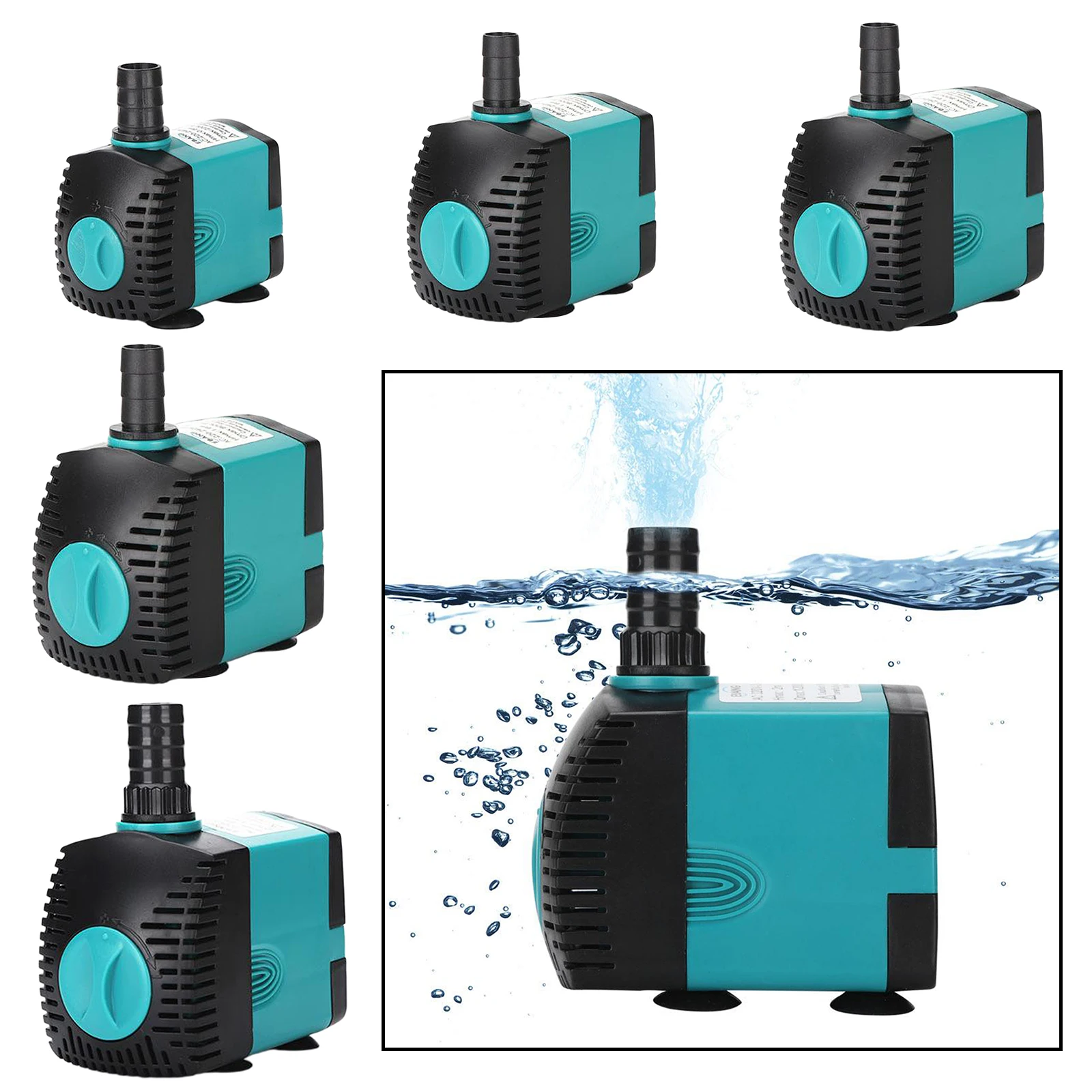 Ultra Quiet Submersible Water Pump Filter Fish Pond Fountain Aquarium Tank High-lift 3 6 10 15 25W 220-3000L/H EU Plug
