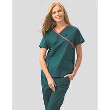 Хирургическая Рабочая Униформа, медицинский костюм для врача, скраб, набор, Макет Обертывание, хлопок, топ и штаны, рабочая одежда для больниц, Рабочая форма для врача