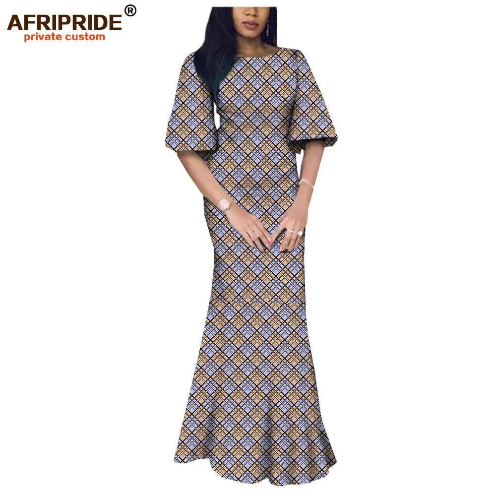 Африканские платья для женщин платье плюс размер винтажное Макси платье Анкара печать Дашики одежда осеннее платье AFRIPRIDE A722582 - Цвет: 310X