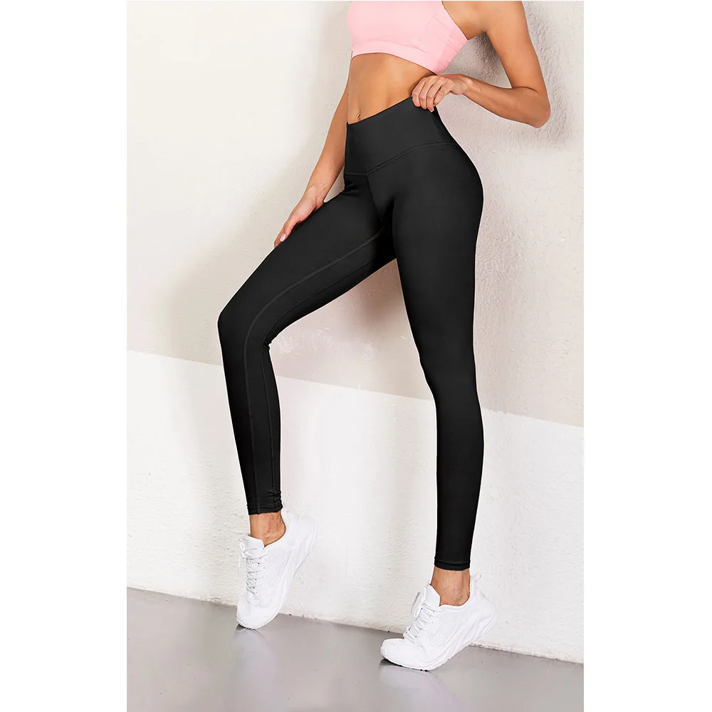 spring Elastic Slim Leggings fitness Leggings For Women Sporting Workout Leggings - Цвет: Черный