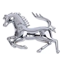 Серебряный тон лошадь логотип эмблема значок 3D стикер для автомобиля