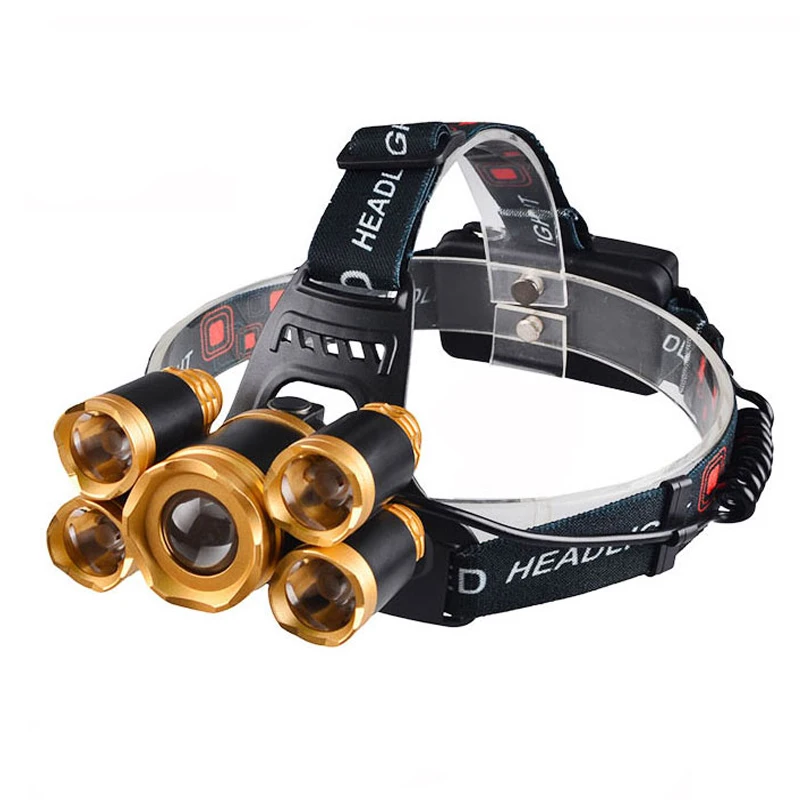 SET1 TOPCOM мощный походный охотничий налобный фонарь Fishling светильник с возможностью масштабирования вспышка светильник перезаряжаемый головной МОЩНЫЙ СВЕТИЛЬНИК - Испускаемый цвет: SET1