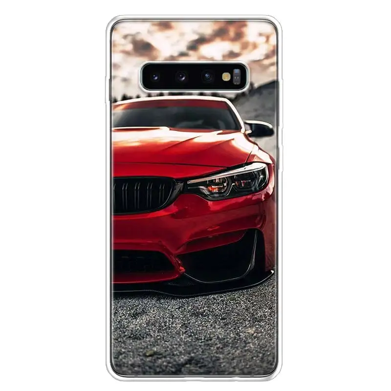 Blue Red Car for Bmw Cover Phone Case For Samsung Galaxy A10 A20E A30 A40 A50 A70 A50S A80 M30S A6 A7 A8 A9 Plus+ Coque - Цвет: TW094-2