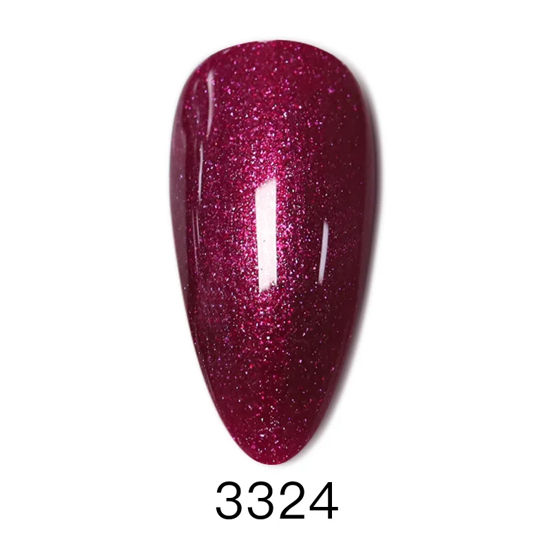 Ibdgel Сверкающий Фиолетовый Гель-лак для ногтей Коллекция цветов для ногтей Фиолетовый Мерцающий Гель-лак набор маникюрный гель 15 мл - Цвет: 3324