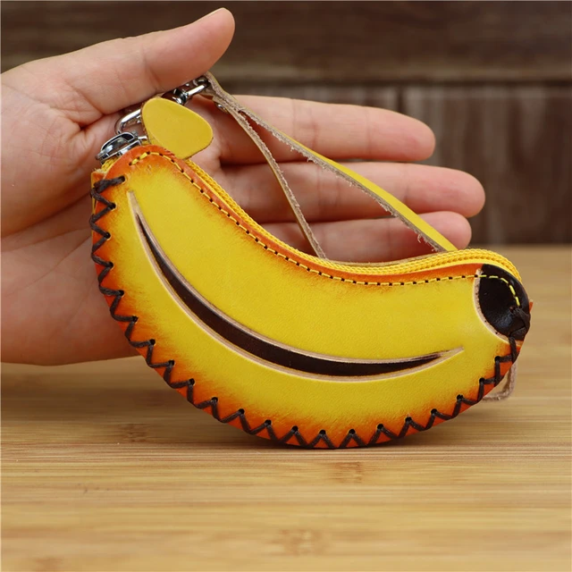 White mock bananas purse