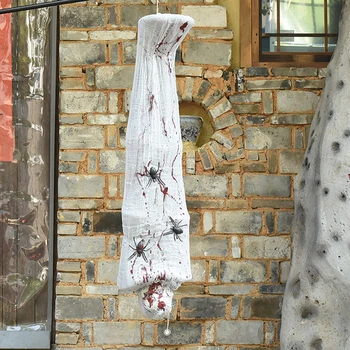 

Halloween props haunted house bar voice control glow ghost called mummy bar haunted house horror hanging ghost zombie hanging