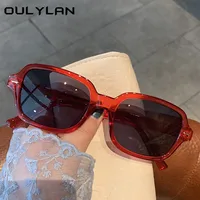 Oulylan małe owalne okulary przeciwsłoneczne damskie męskie luksusowy gatunku projektanta Vintage okulary przeciwsłoneczne damskie męskie czarne żółte okulary przeciwsłoneczne UV400 5