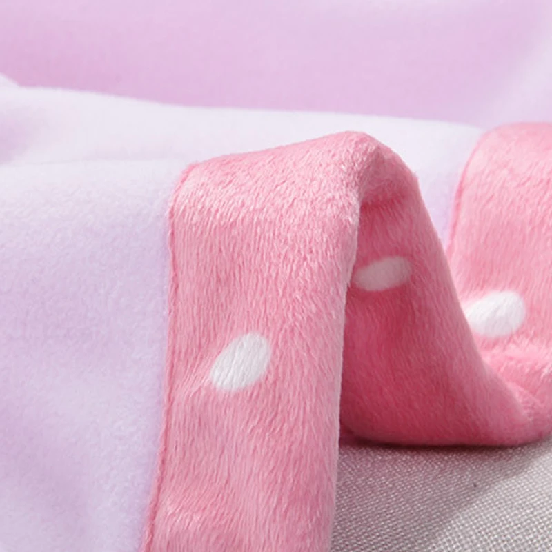 2018 Soft Fleece Baby Blanket Winter Cartoon Pattern Newborn Swaddle Wrap Blanket & Swaddling Baby Bedding (5)