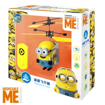 

2020 Newest Minions drone RC Helicopter Aircraft Mini drone Fly Flashing helicopter Hand Control RC Toys