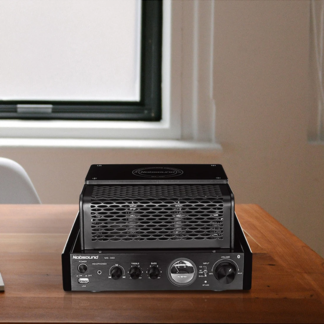Nobsound MS-30D Bluetooth HiFi аудио вакуумный ламповый усилитель плеер домашний аудио усилитель 220 В питание плоский разъем Bluetooth поколение
