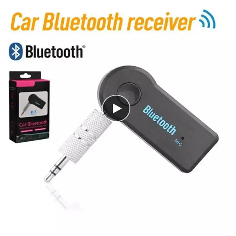 Bluetooth Transmisor receptor-Adaptador de Audio inalámbrico para coche, Kit de Audio estéreo Aux de 3,5mm, con manos libres