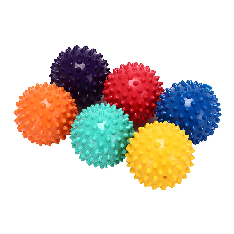 7cm/7.5cm/9cm Fitness PVC Hand Massage Ball PVC Soles Hedgehog Sensory Training Grip The Ball Portable Physiotherapy