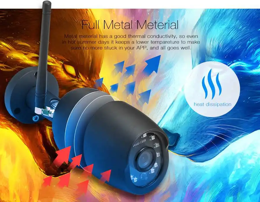 DIGOO DG-W01f система видеонаблюдения 720P наружная ip-камера видеонаблюдения Система видеонаблюдения комплект видеонаблюдения Водонепроницаемая wifi ip-камера безопасности