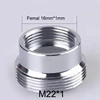 2Pcs M22 Change To 16 18 20 22 24 26 28 30 32mm Male Female Faucet Adapter Kitchen Bathroom Brass Water Tape Joint ► Photo 2/6