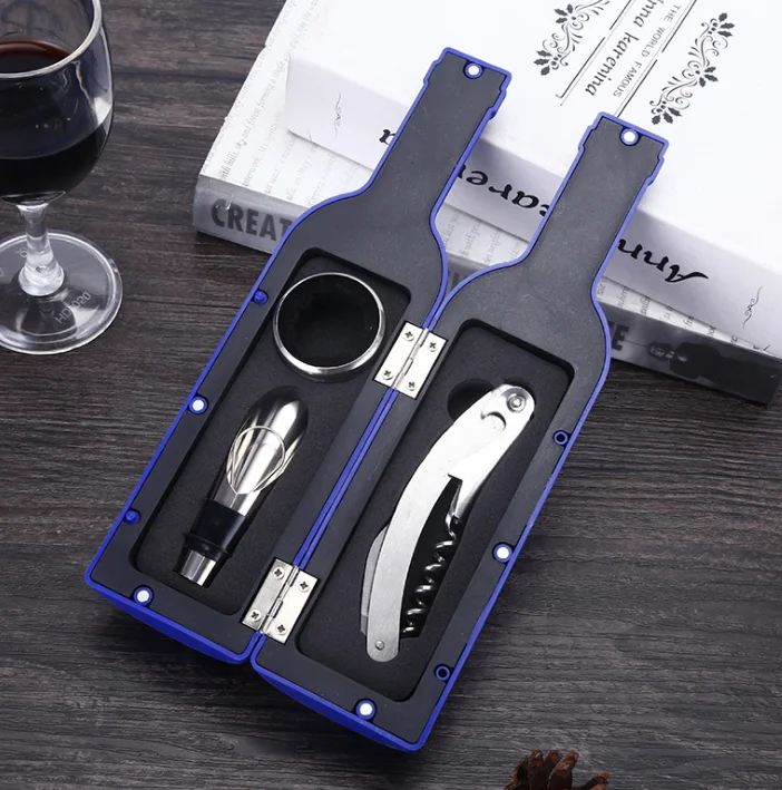 

Multifunctional Wine Opener Kit Vacuum Stopper and Wine Pourer To Manual Kitchen Tools Corkscrew Wine Openers Party LF738