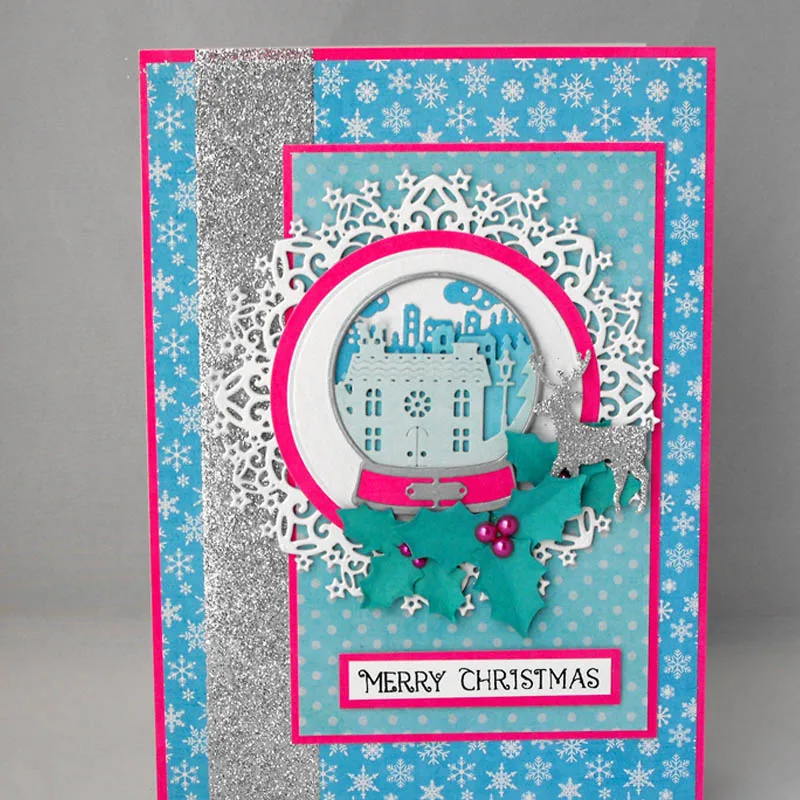 B A5 portrait snowglobe